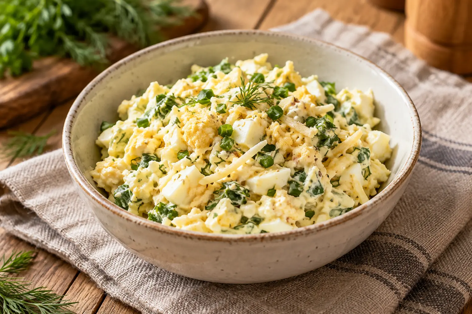 Яичная закуска с сыром и зеленью