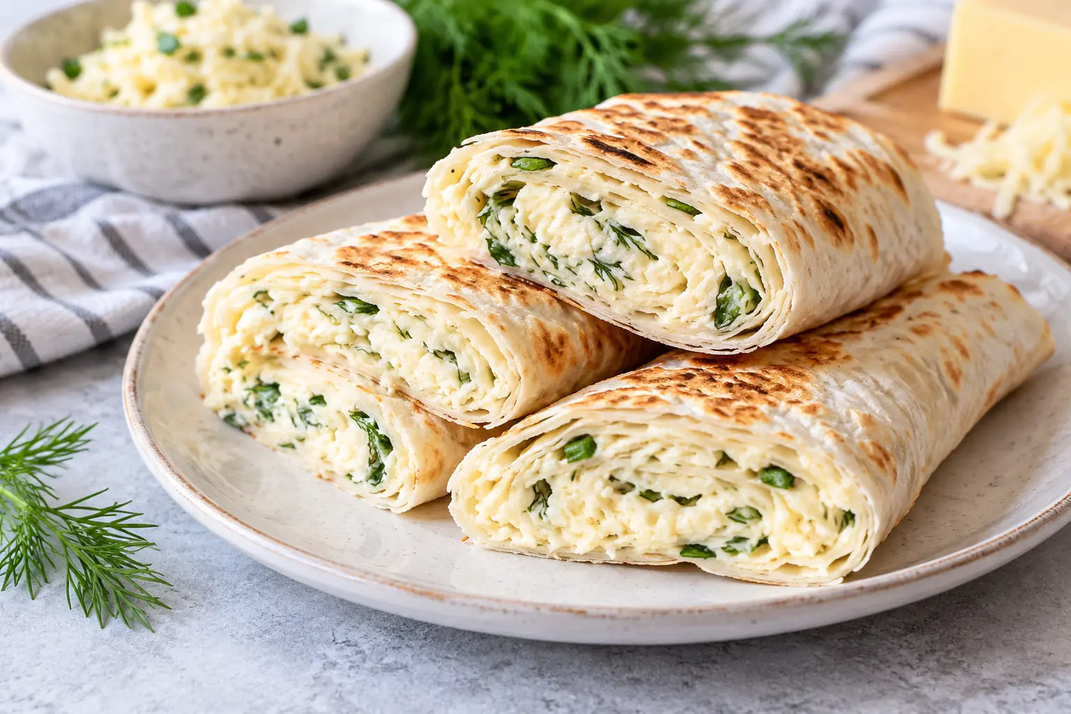 Лаваш с яйцом и сыром
